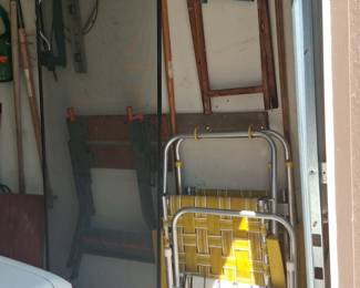 folding camping chairs - the yellow chairs are sold