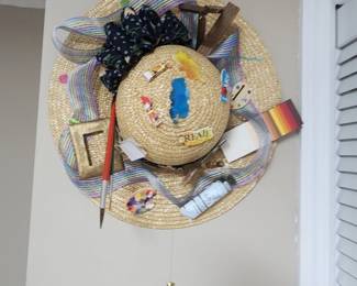 Hand Made Straw Hat Decor