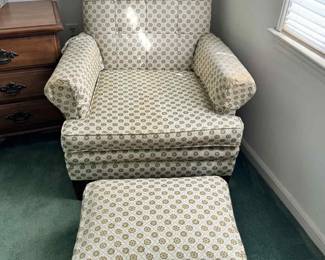 Comfortable chair and ottoman 