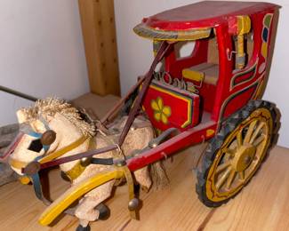Italian Wooden Pony Cart