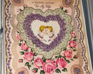 Antique Valentine's Day 3D Card