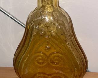 Amber Colored Violin Bottle