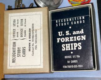 Antique Military Themed Card Decks