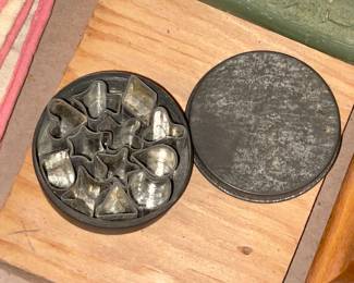 Vintage Mini Cookie Cutters In Tin