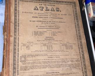 Antique Atlas Book From 1824