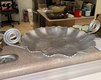 Vintage Tin Trays, Silver Plated Items, & Other Metal/Tin Serving Pieces & Decor