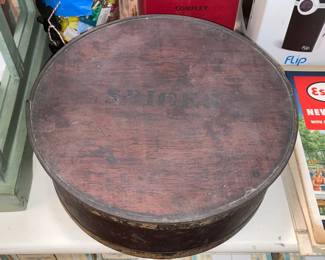 Antique 1800s Spice Jar Set In Wooden Canisters