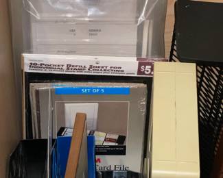 Assorted Office Supplies (Tape, Staplers, Clips, Rubber Bands, Notepads, Etc.)