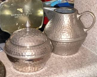 Vintage Tin Trays, Silver Plated Items, & Other Metal/Tin Serving Pieces & Decor