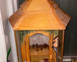 Bird House Curio Cabinet