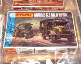 INCREDIBLE Collection Of Model Kits Spanning Many Decades & Brands Such As Matchbox (Mostly Military Related W/ Some Still SEALED!)