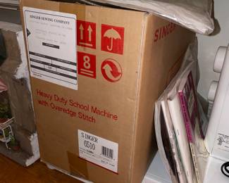 Practically Brand New Singer Sewing Machine W/ Equipment, Manuals, Box, Etc.