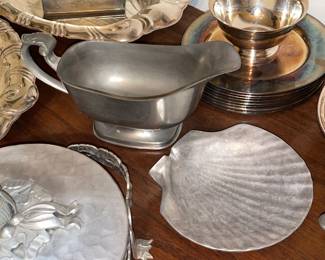 Vintage Tin Trays, Silver Plated Items, & Other Metal/Tin Serving Pieces & Decor