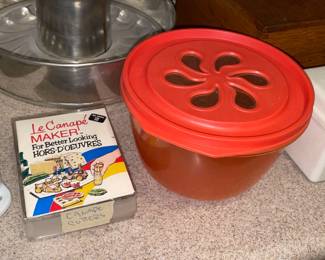 Assorted Kitchen Contents (Bowls, Platters, Mugs, Countertop Appliances, Gadgets, Etc.)