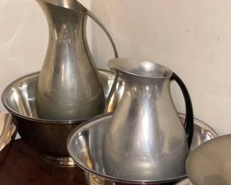 Vintage Tin Trays, Silver Plated Items, & Other Metal/Tin Serving Pieces & Decor