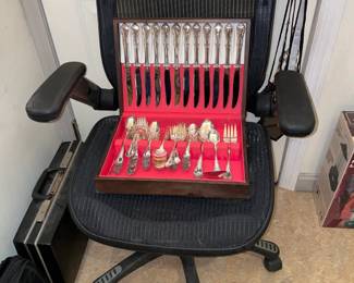 Black Rolling Office Chair