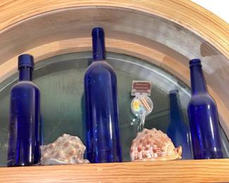 Blue Cobalt Bottles & Seashells
