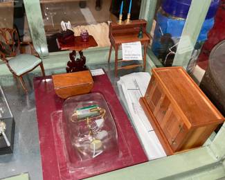 Exquisite Collection Of Many Rare & Hand Crafted Doll House Furniture, Miniatures, & Accessories