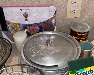 Assorted Kitchen Contents (Bowls, Platters, Mugs, Countertop Appliances, Gadgets, Etc.)