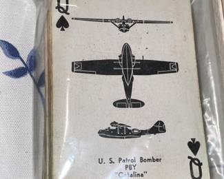 Antique Military Themed Card Decks