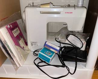 Practically Brand New Singer Sewing Machine W/ Equipment, Manuals, Box, Etc.