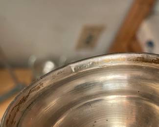 Sterling Silver Footed Glass Bowls