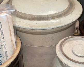 BEAUTIFUL Collection Of Antique Pottery, Jugs, & Crockware (Some W/ Blue Stamps)