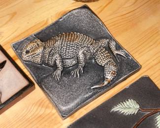 Handmade Animal Motif Wall Tiles By Surving Studios
