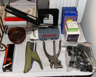 Assorted Office Supplies (Tape, Staplers, Clips, Rubber Bands, Notepads, Etc.)
