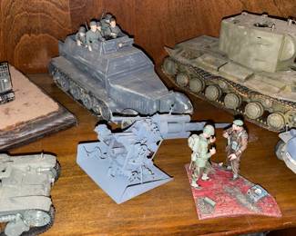 INCREDIBLE Collection Of Pre-Built Model Kits (Mostly Military Themed) W/ Unbelievable Detail!