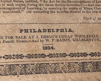 Antique Atlas Book From 1824