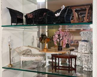 Collection Of Doll House Furniture & Miniatures(Some Are Very Rare & Handcrafted)