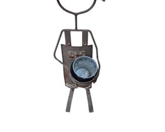 Vintage Metal Boy Plant Stand