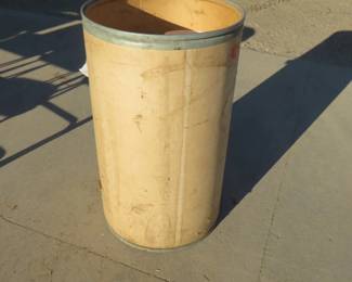 Lot 153. Over 70 paper silhouette targets (45" x 24") in a paperboard barrel
