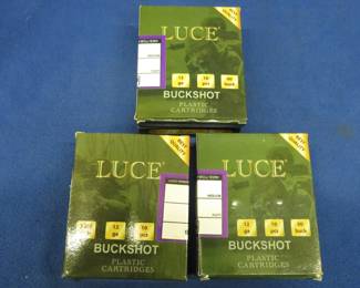 Lot 192. Six boxes of 10 each Luce 12 gauge 2 3/4" OO buck shotgun shells