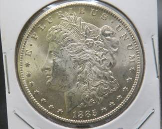Lot 49. 1885 CC High Grade Morgan Silver Dollar