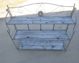 Lot 294. Folding garden shelf 44" x 39" x 12"
