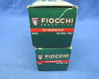 Lot 199. Two boxes of 50 Fiocchi 223 Remington rounds
