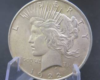 Lot 204. 1922 P Peace Silver Dollar