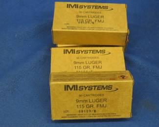 Lot 51. 1,000 IMI Systems 9mm rounds.