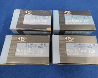 Lot 224. Four boxes of 15 each Fetter OO buck shotgun shells