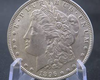 Lot 145. 1896 P Morgan Silver Dollar