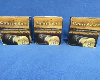 Lot 221. Three boxes of 25 each Sellier & Bellot OO SB buck shotgun shells