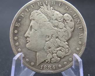 Lot 42. 1884 S Morgan Silver Dollar