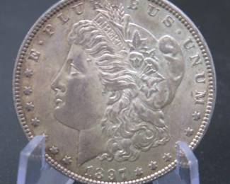 Lot 146. 1897 P Morgan Silver Dollar