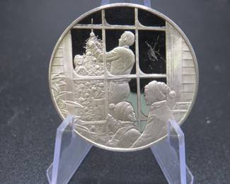 Lot 45. 1972 Postmasters of America wildlife Conservation 24.95-gram sterling round