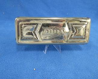 Lot 72. Unknown maker Dida double-sided 20-hole tremolo harmonica in the keys of C and G. Sounds great. Made in Germany