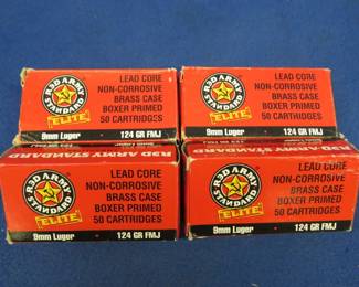 Lot 55. 200 Red Army Standard 9mm rounds