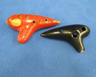 Lot 71. 4 1/2" and 6" Ocarinas