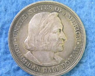 Lot 200. 1892 90% Silver Fifty-Cent Columbian Expo Coin